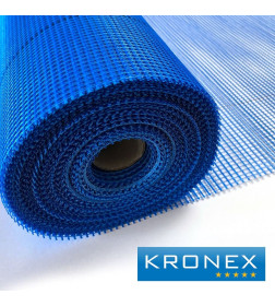 Стеклосетка штукатурная KRONEX ССШ-160, Ячейка 5х5мм. 1х50м