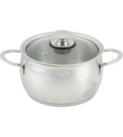 Кастрюля нерж. 1,0 ст .кр. "Лотос Классика" КЛ1-14С2