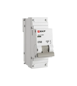 Выключатель автоматический 1P 50А (C) 10kA ВА 47-100M без теплового расцепителя EKF PROxima
