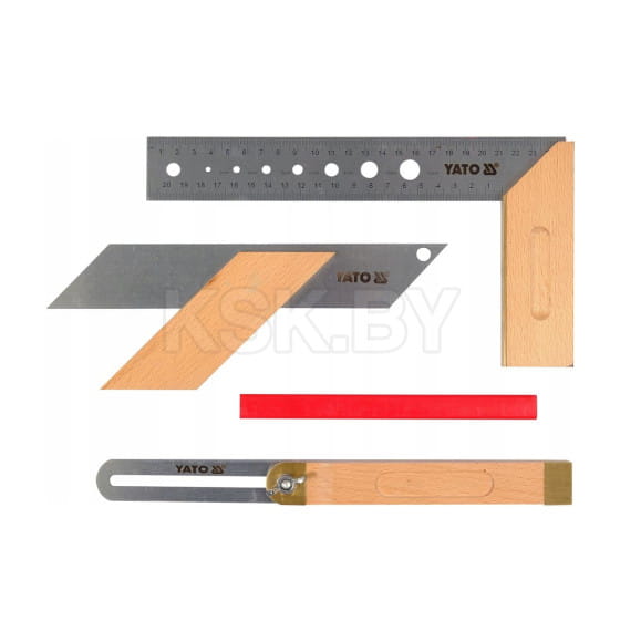 Набор столярных угольников 3 шт YATO (YT-70823) 