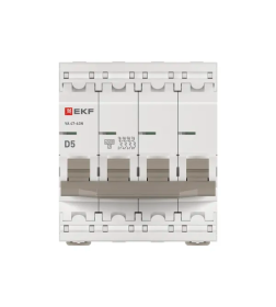 Выключатель автоматический ВА 47-63N 4P 5А (D) 4,5 кА PROXIMA EKF