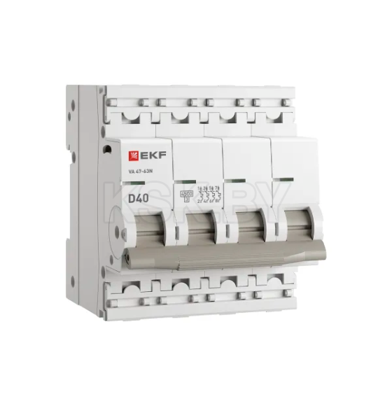 Выключатель автоматический ВА 47-63N 4P 40А (D) 4,5 кА PROXIMA EKF (M634440D) 