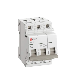 Выключатель автоматический ВА 47-63N 3P 4А (D) 4,5 кА PROXIMA EKF