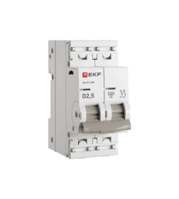 Выключатель автоматический ВА 47-63N 2P 2,5А (D) 4,5 кА PROXIMA EKF