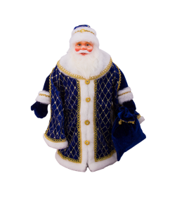 Игрушка - кукла мягконабивная "Дед Мороз Царский Синий", 50 см в упаковке