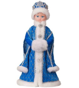 Игрушка-кукла Снегурочка Царская Голубая, 44 см, в упаковке