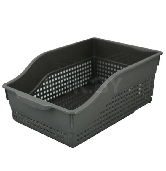 Контейнер "Лофт" хозяйственный на колесах широкий 305х210х125 (серый ) (622018) 