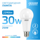 Лампа светодиод. Elementary E27 30W 220в. 6500K A67 Gauss (73239) 