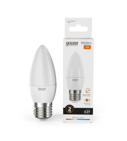 Лампа Gauss Elementary Свеча 12W 950lm 3000K E27 LED