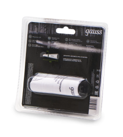 Фонарь налобный Gauss модель GFL409 5W 200lm Li-ion 1200mAh LED