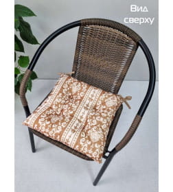 Подушка для сиденья MATEX MIX. ПОЛОСЫ ВЕРТИКАЛЬНЫЕ. Размер: 42x42 Коричневый 34-636