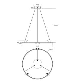 Подвесная люстра Arte Lamp CESARE A1993SP-38BK