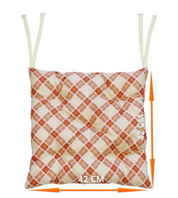 Подушка для сиденья MATEX HOMELY КУБИК РУБИКА (Комплект 4шт.)  Размер: 42x42  терракотовый, светло-бежевый  68-112