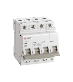 Выключатель автоматический ВА 47-63N 4P 1А (C) 4,5 кА PROXIMA EKF