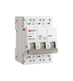 Выключатель автоматический ВА 47-63N 3P 12,5А (D) 4,5 кА PROXIMA EKF