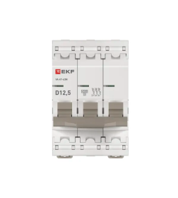 Выключатель автоматический ВА 47-63N 3P 12,5А (D) 4,5 кА PROXIMA EKF
