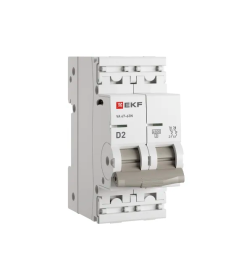 Выключатель автоматический ВА 47-63N 2P 2А (D) 4,5 кА PROXIMA EKF