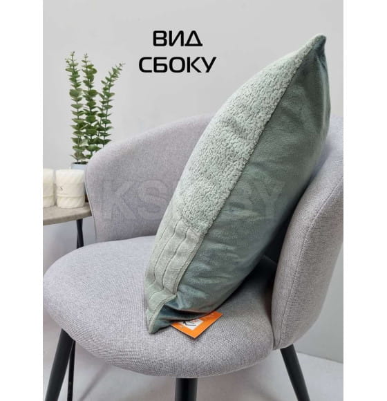 Наволочка декоративная MATEX TUFTED VELVET  Размер: 45x45  мятный  ALEX-52 (ALEX-52) 