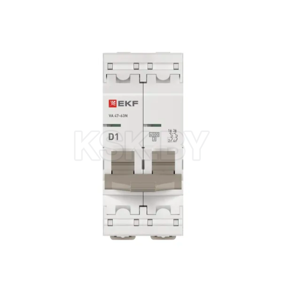 Выключатель автоматический ВА 47-63N 2P 1А (D) 4,5 кА PROXIMA EKF (M634201D) 