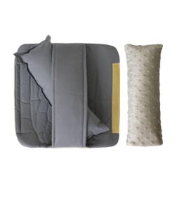 Подушка на ремень безопасности MATEX HILL. Размер: 30x11 бежевый, серый 25-054