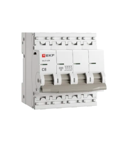 Выключатель автоматический ВА 47-63N 4P 8А (C) 4,5 кА PROXIMA EKF