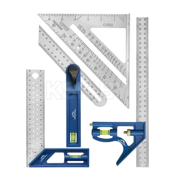 Набор угольников PROFI для столярных работ, 4 предмета VERTEXTOOLS (3046-9) 
