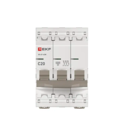 Выключатель автоматический ВА 47-63N 3P 20А (C) 4,5 кА PROXIMA EKF