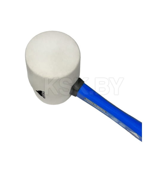 Киянка резиновая 450г. белая резина, фибергласовая рукоятка VERTEXTOOLS (10-45-450) 