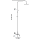 Душевая система с смесителем Gross Aqua Dyno GA9009SMD07MB (GA9009SMD07MB) 