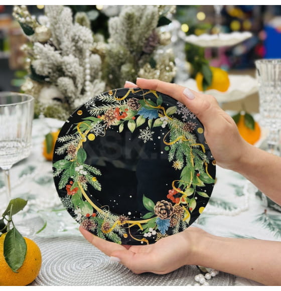 Тарелка круглая "Зимние истории", 20 см (9586665) 