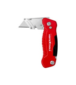 Нож складной авто profi трапециевидный, tpr, комплект 3 лезвия  SK4 VERTEXTOOLS