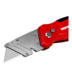 Нож складной авто profi трапециевидный, tpr, комплект 3 лезвия  SK4 VERTEXTOOLS