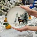 Тарелка "Зимний лес" 20,4х2,2см (10338128) 