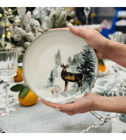 Тарелка "Зимний лес" 20,4х2,2см