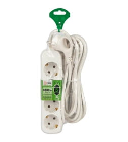 Удлинитель Greenline 4 розетки с заземлением 5м ПВС 3x1мм2 ЭРА UDL-16-450-E
