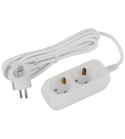 Удлинитель Greenline 2 розетки с заземлением 3м ПВС 3x1мм2 ЭРА UDL-16-230-E 