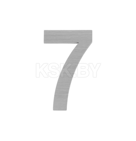 Цифра "7" самоклеящаяся Fuaro SS304 (50х30мм) SSC сатинированный хром (46951) 