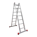 Лестница алюминиевая 2х7 двухсекционная, шарнирная NV331 Новая Высота 3310207 (3310207) 