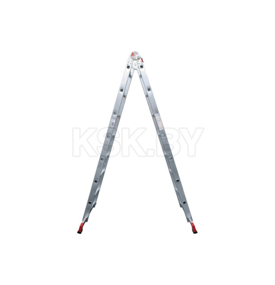 Лестница алюминиевая 2х7 двухсекционная, шарнирная NV331 Новая Высота 3310207 (3310207) 