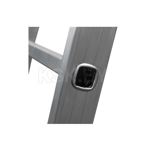 Лестница алюминиевая 2х7 двухсекционная, шарнирная NV331 Новая Высота 3310207 (3310207) 