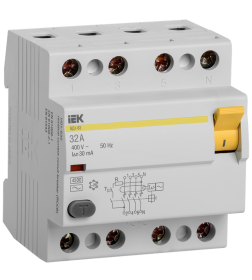 Устройство защитного отключения ВД1-63 4Р 32А 30мА IEK