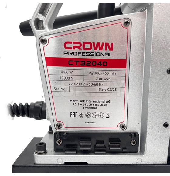 Станок магнитный сверлильный CROWN CT32040 (CT32040) 