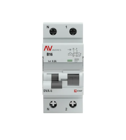 Дифференциальный автомат DVA-6 1P+N 16А (B) 300мА (AC) 6кА EKF AVERES