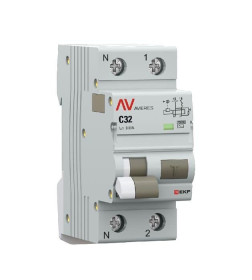 Дифференциальный автомат DVA-10 1P+N 32А (C) 30мА (AC) 10кА EKF AVERES