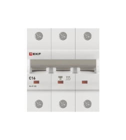 Выключатель автоматический ВА 47-125 3P 16А (C) 15кА PROXIMA EKF