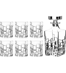 Набор для виски Etna " 6 стаканов 330мл +1 графин 810мл"