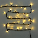 Гирлянда для улицы 7м 80 ламп LED чёрный провод, 8 реж, Белый (возможность соединения) IP54