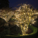 Гирлянда для улицы 7м 80 ламп LED чёрный провод, 8 реж, Белый (возможность соединения) IP54