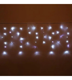 Гирлянда для улицы БАХРОМА Мерцание 3м, 40/60см 100 ламп LED,IP-54, Белый