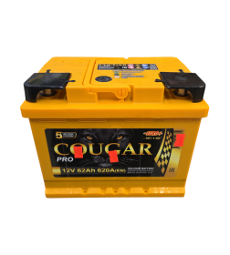 Аккумулятор COUGAR PRO 62 Ач о.п. R+